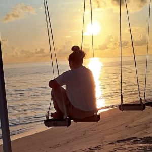 Viaggio alle Maldive, tramonto vista Oceano